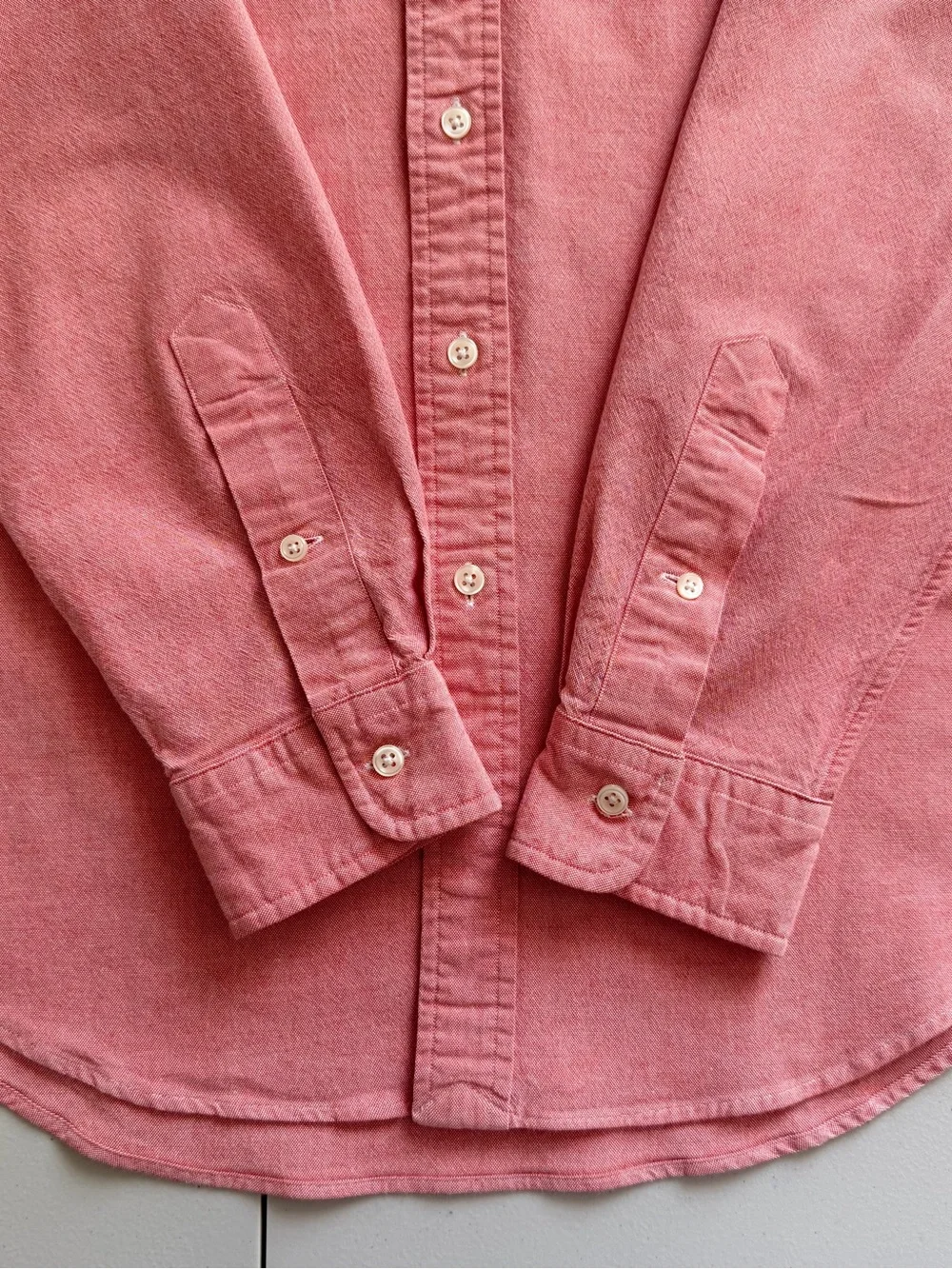 Ralph Lauren Slim Fit Stretch Oxford Shirt Coral Pink L